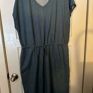 Elegant Blue Midi Dress